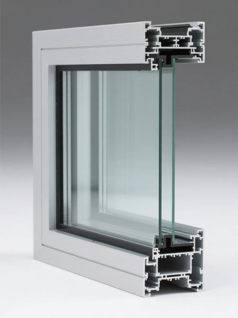 Aluminum door laminated glass (2)