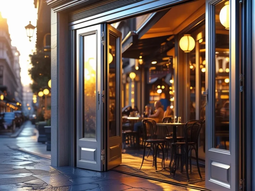 Aluminum folding door