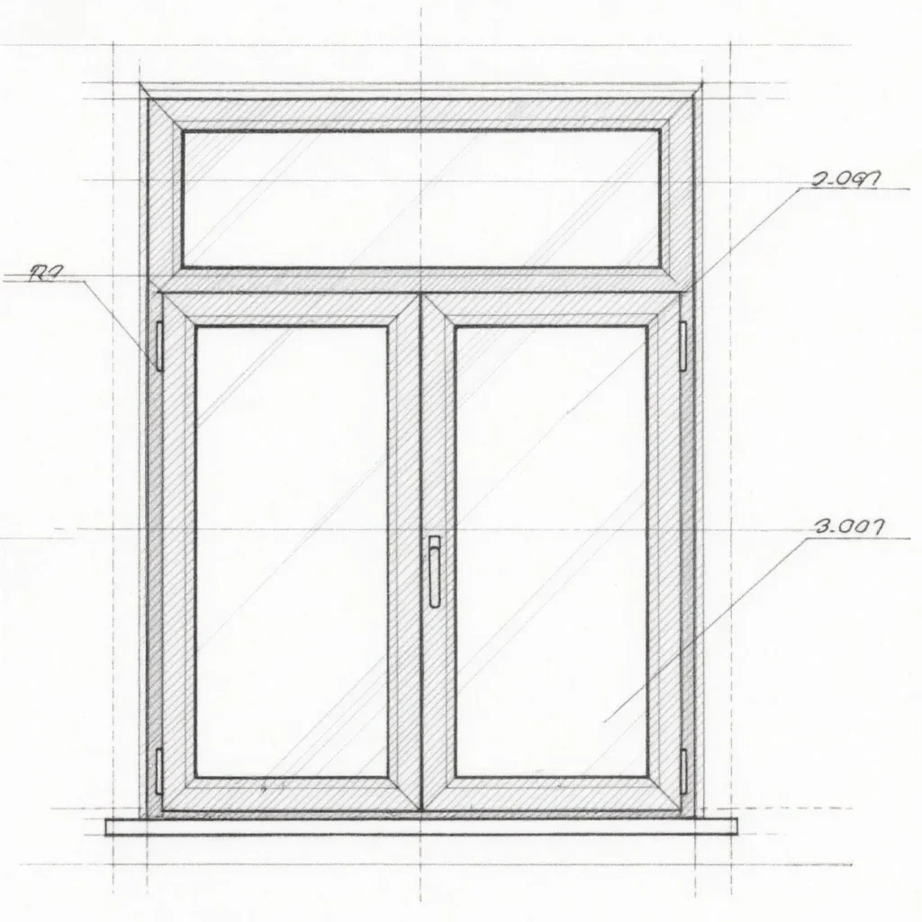 Aluminum window draft