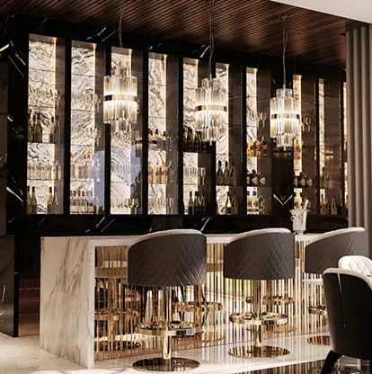 Bar cabinet custom solutions
