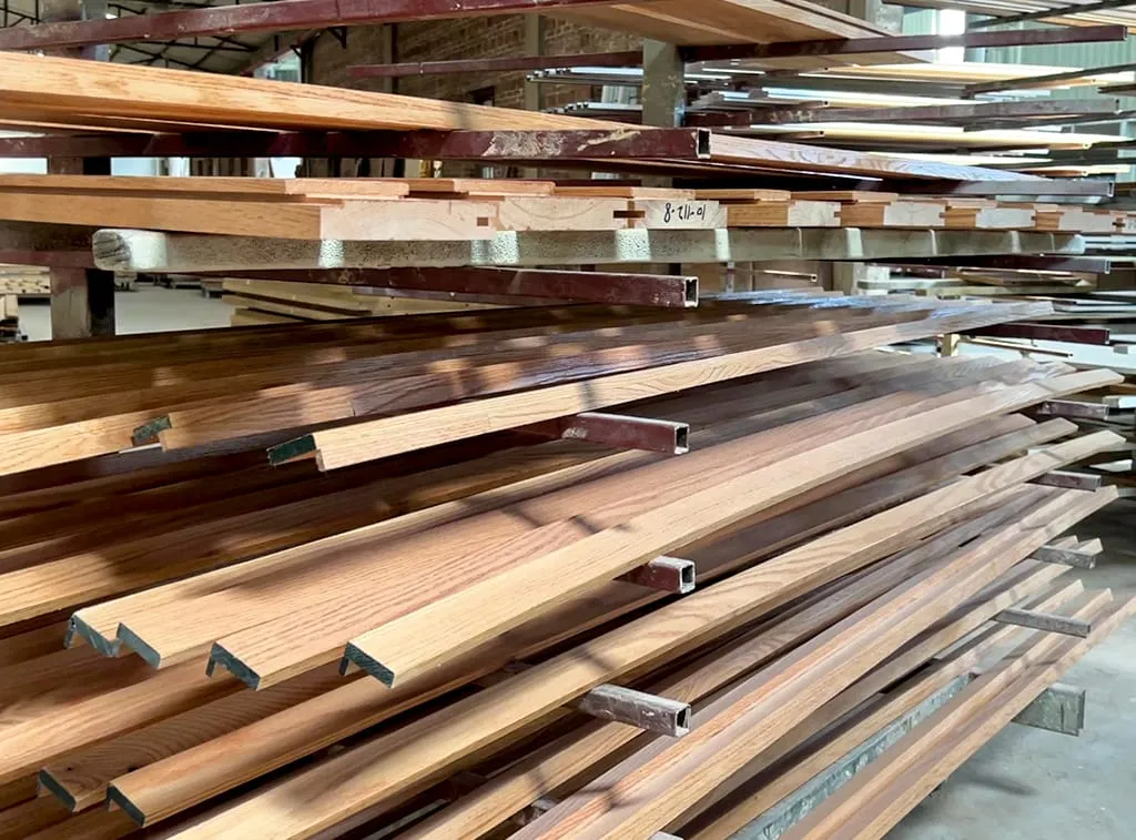 Door and window factory wood raw materials