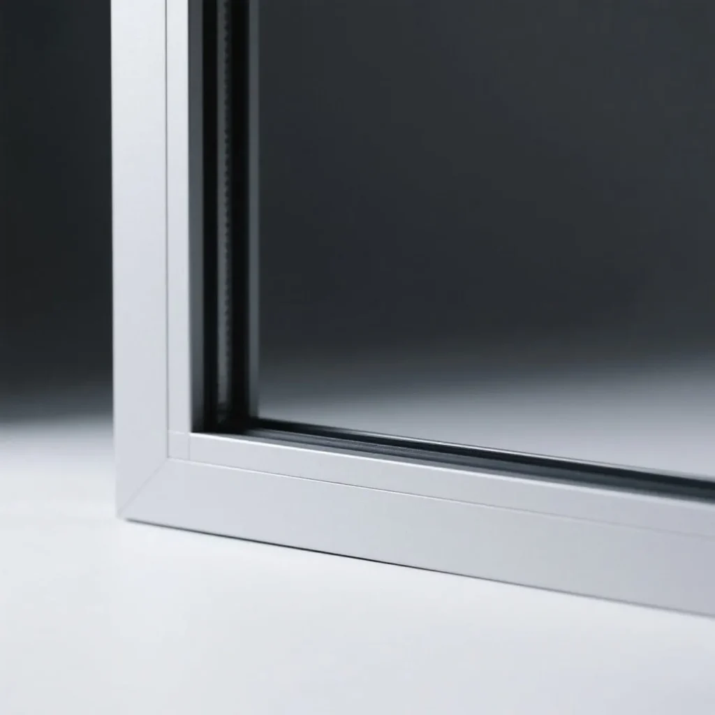 Matte finish for aluminum windows
