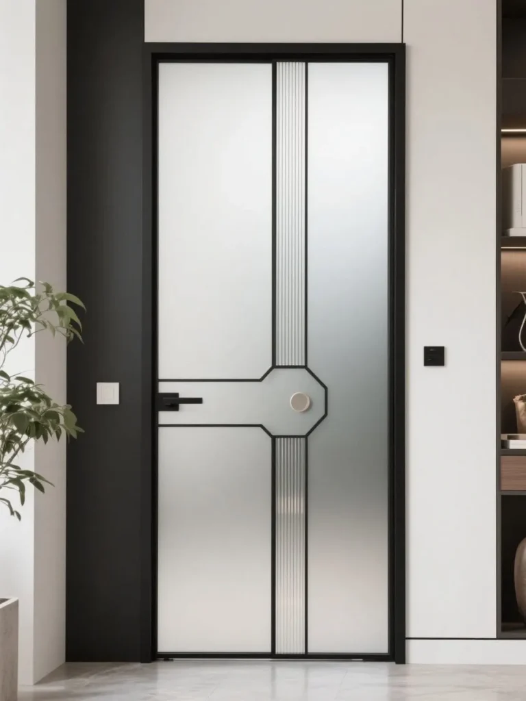 Modern style aluminum door (1)