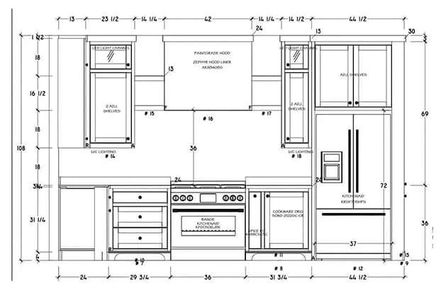 Single row kitchen