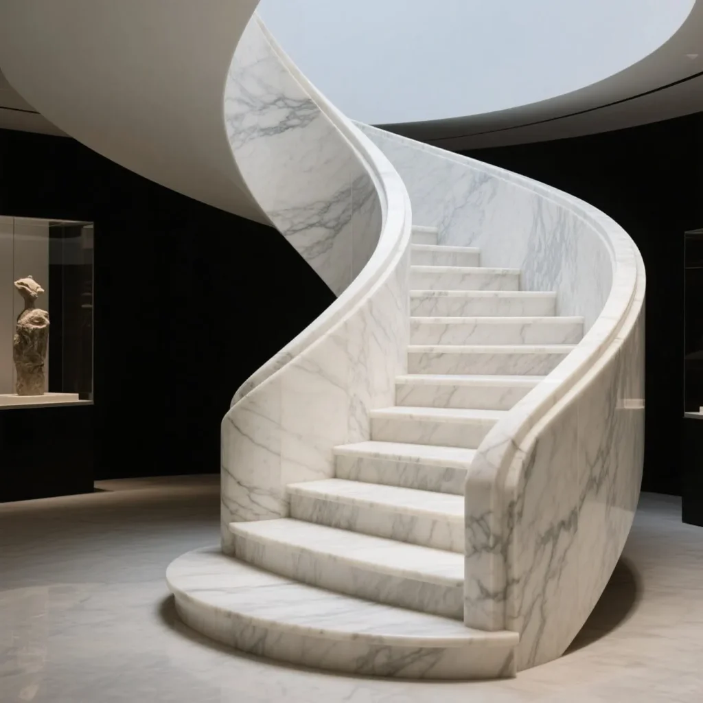 Stone curved stairs (2)
