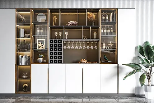 Tall bar cabinet
