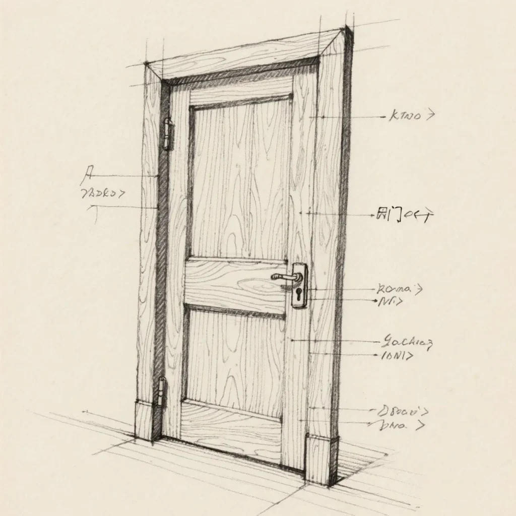 Wooden door design