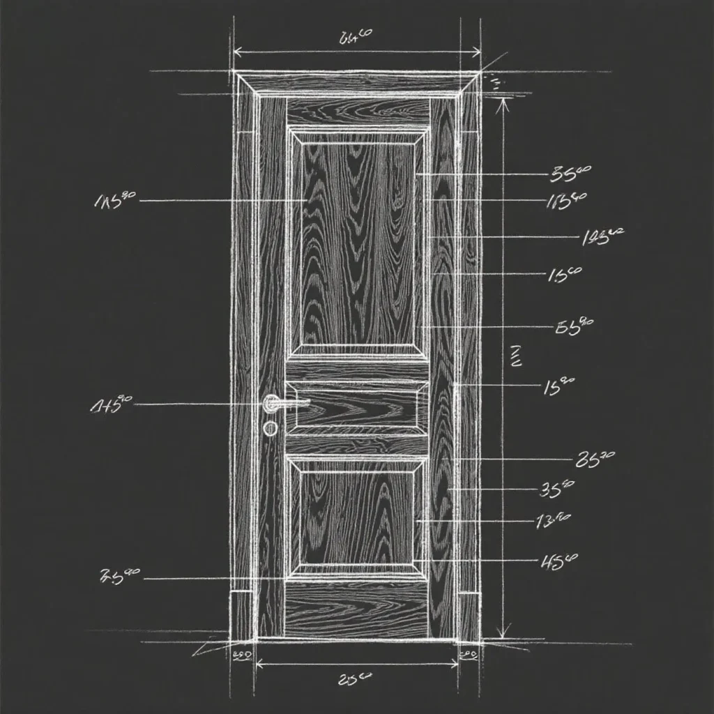 Wooden door size