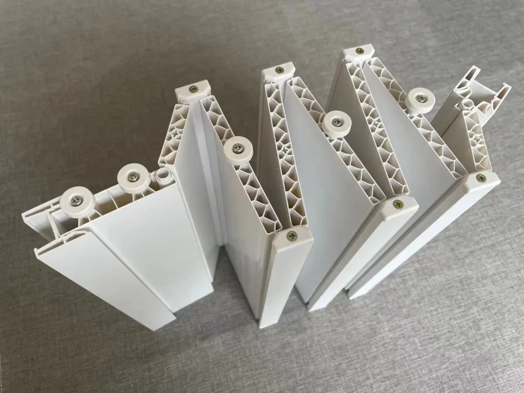 Accordion door materials for humidity