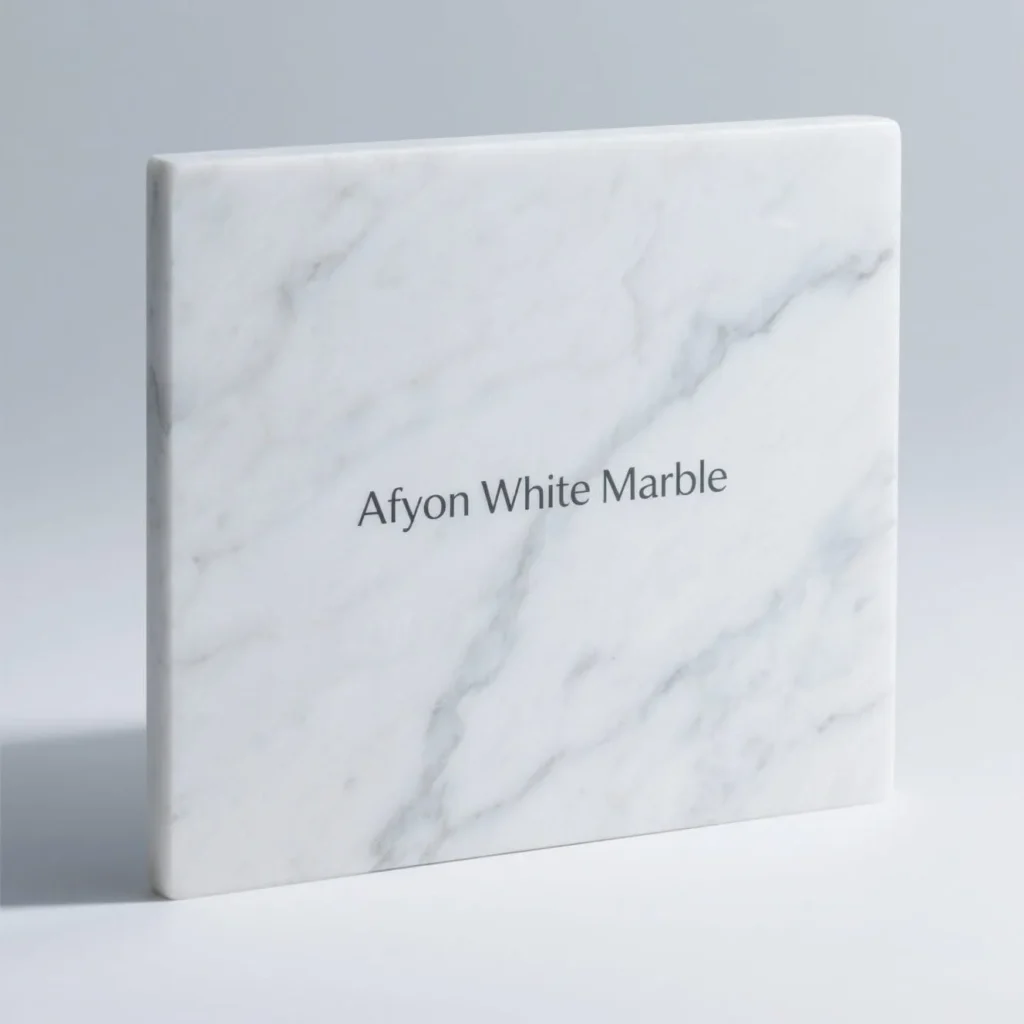 Afyon white marble