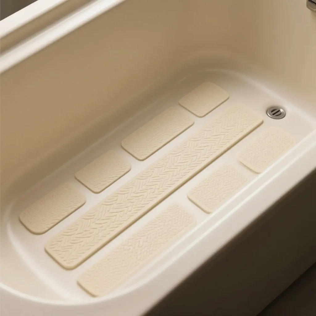Anti slip design of bathtub