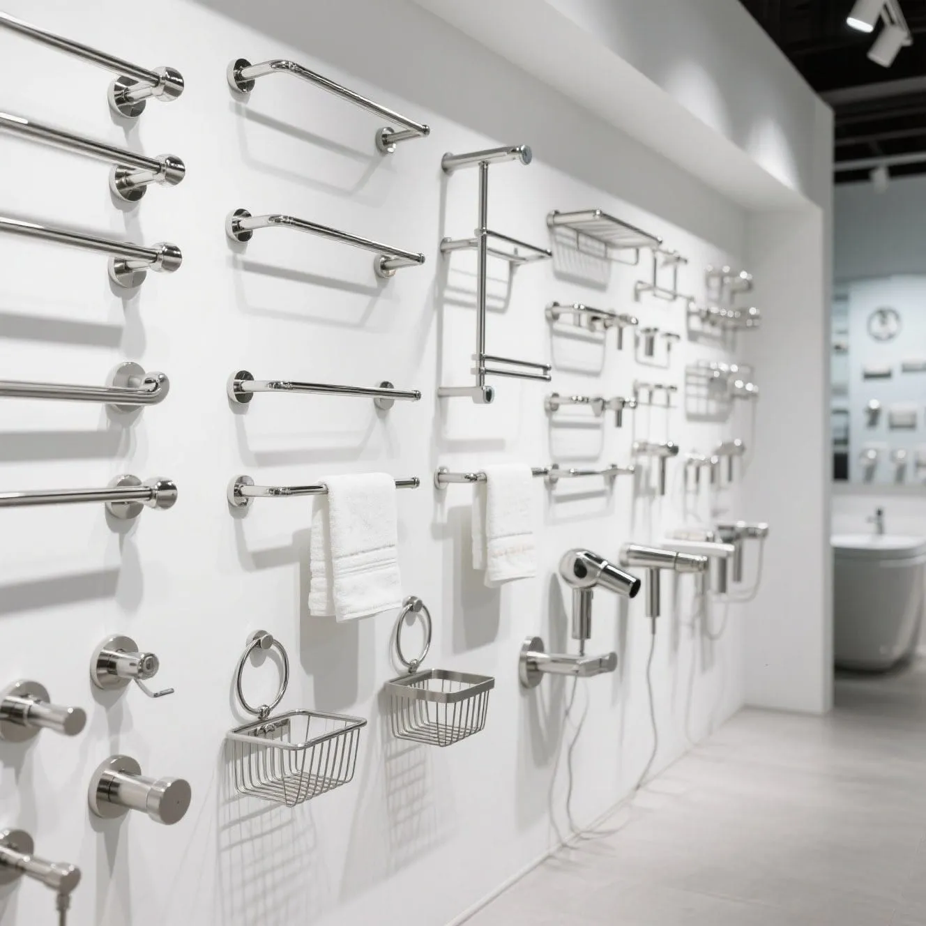 Bathroom hardware details