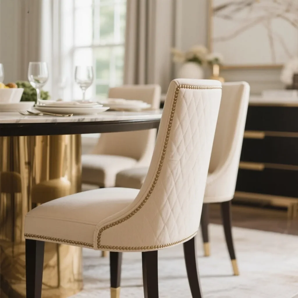Beige dining chair