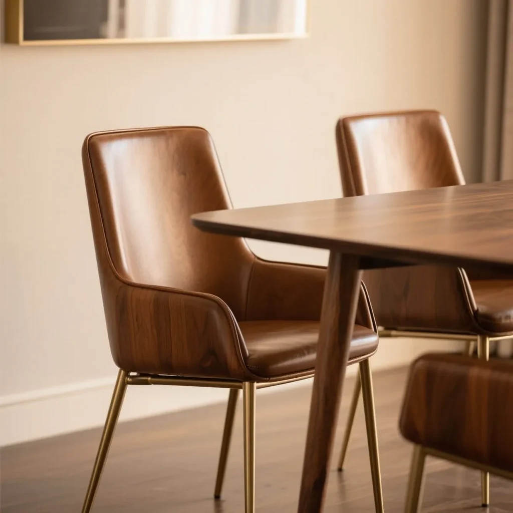Brown dining chair