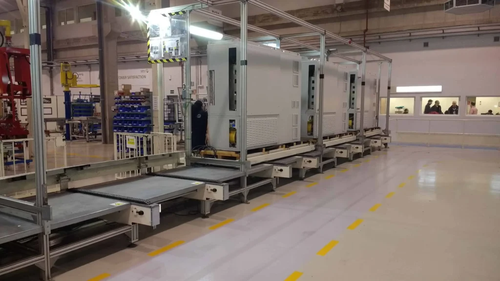 Cabinet door factory production line
