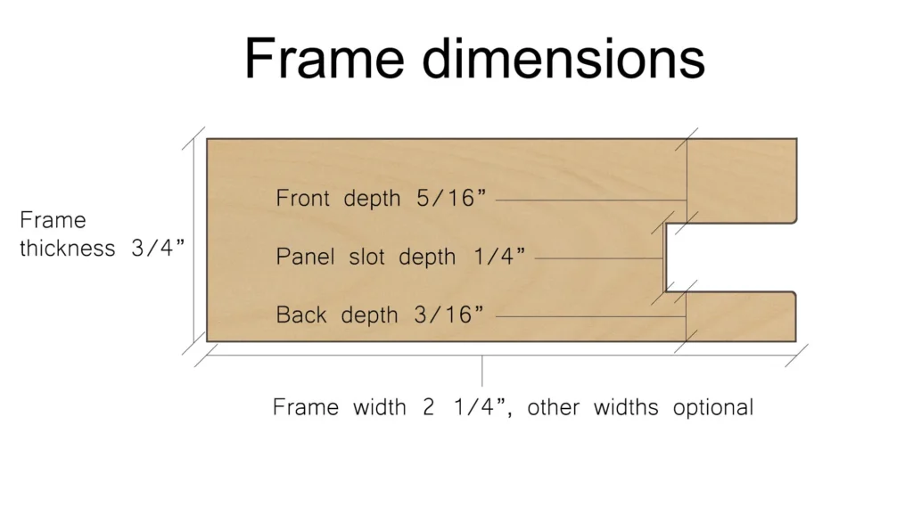 Cabinet door thickness