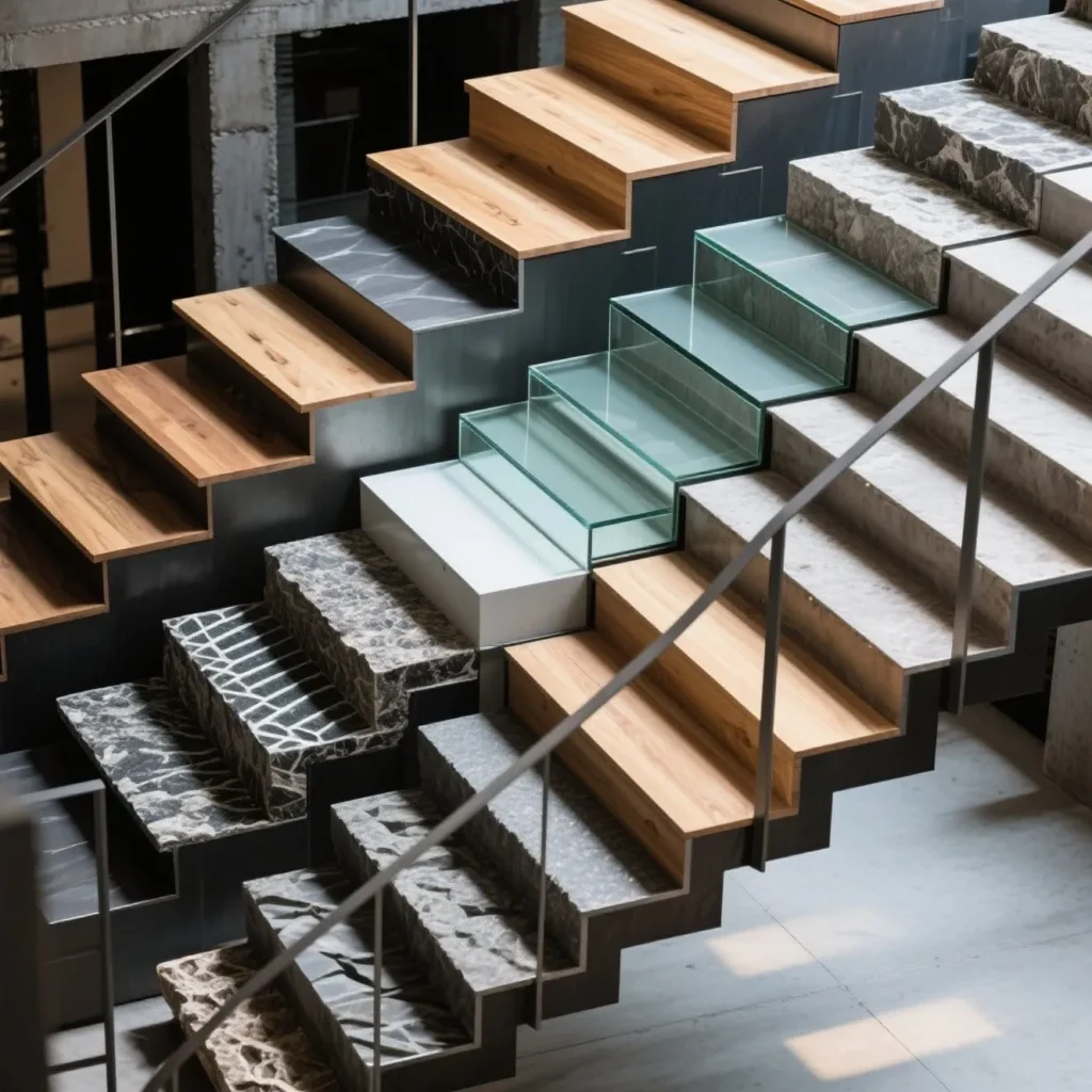 Custom treads for spiral staircases