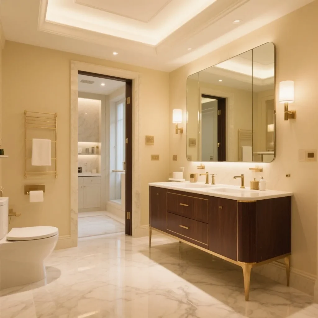 Double washbasin cabinet