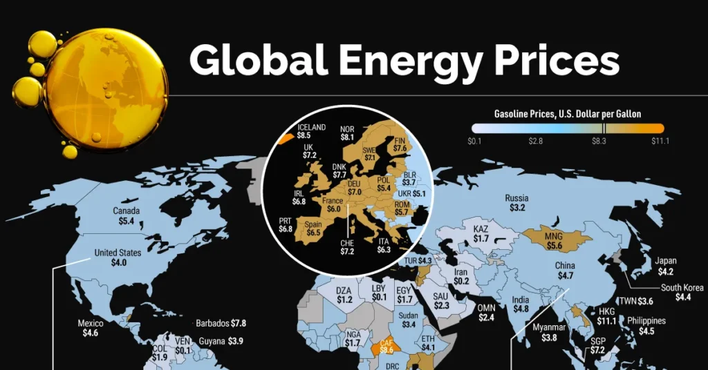 Energy cost map tile production