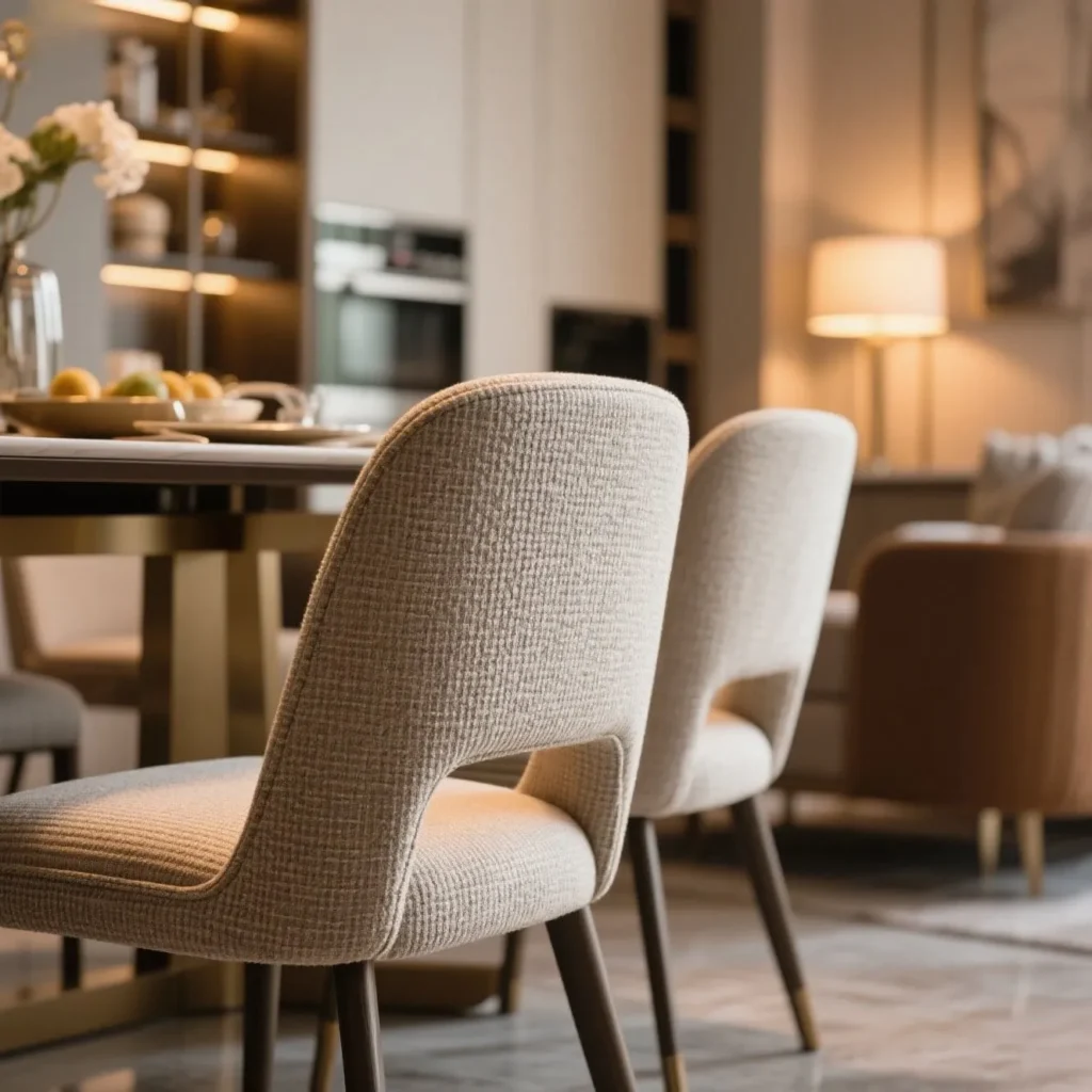 Fabric dining chair
