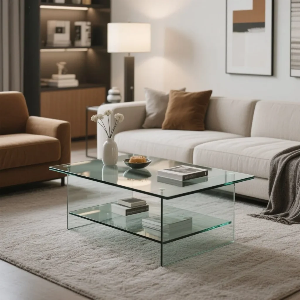 Glass End Table