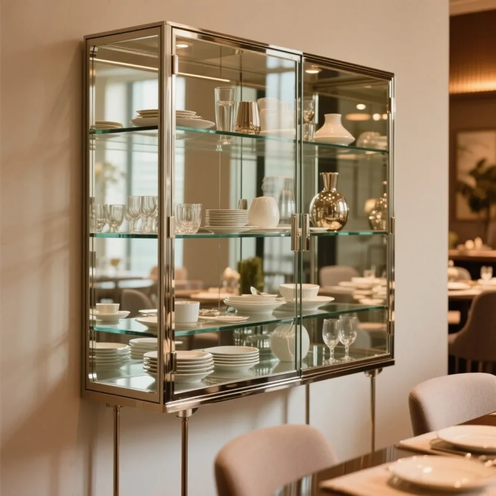 Glass sideboard