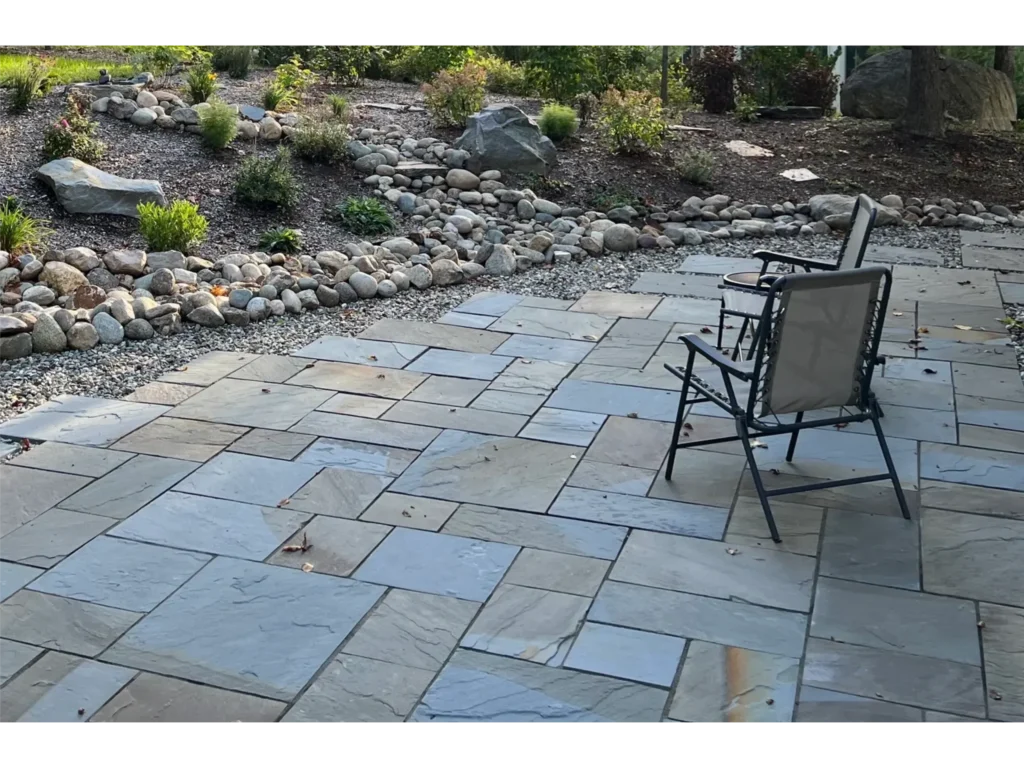 Granite slate patio honed natural cleft outdoor