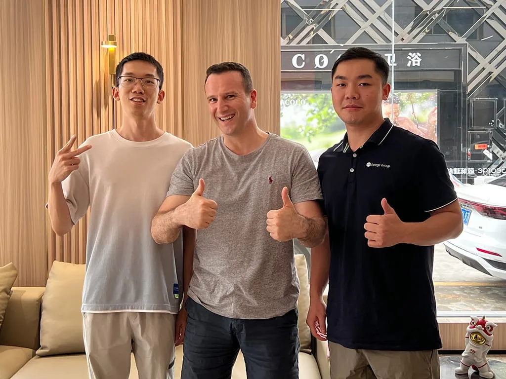 Group photo of tile buyers