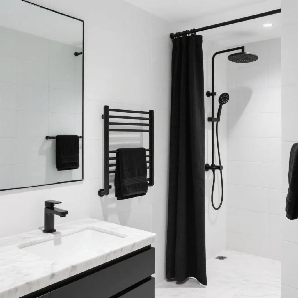 Hotel and resort bathroom hardware
