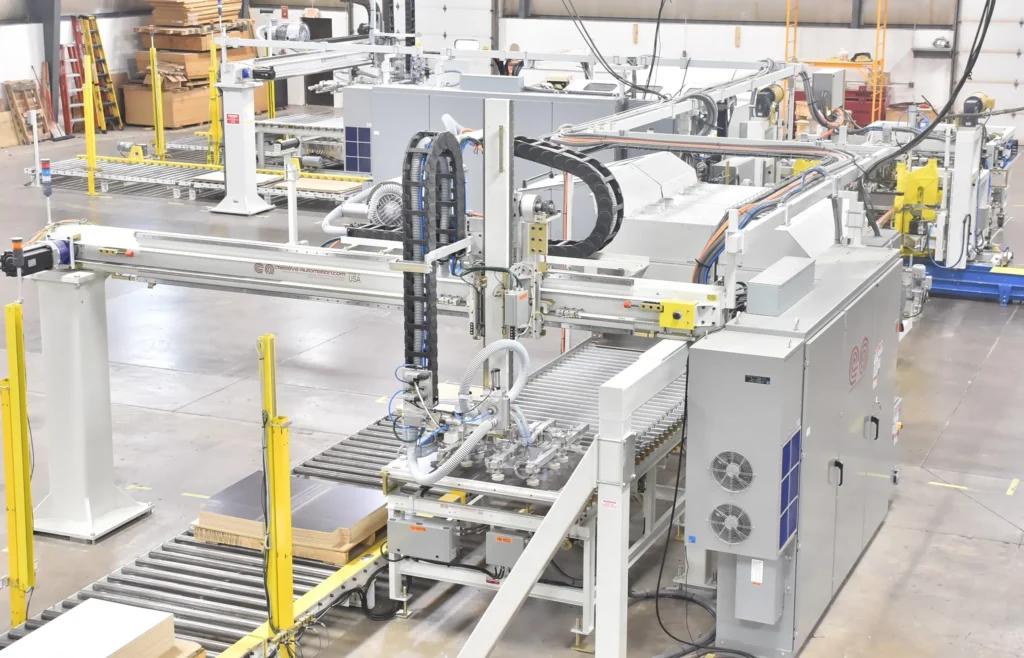 Kitchen cabinet factory cnc assembly line packaging