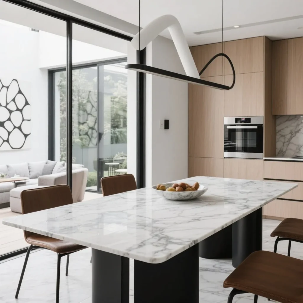 Marble dining table