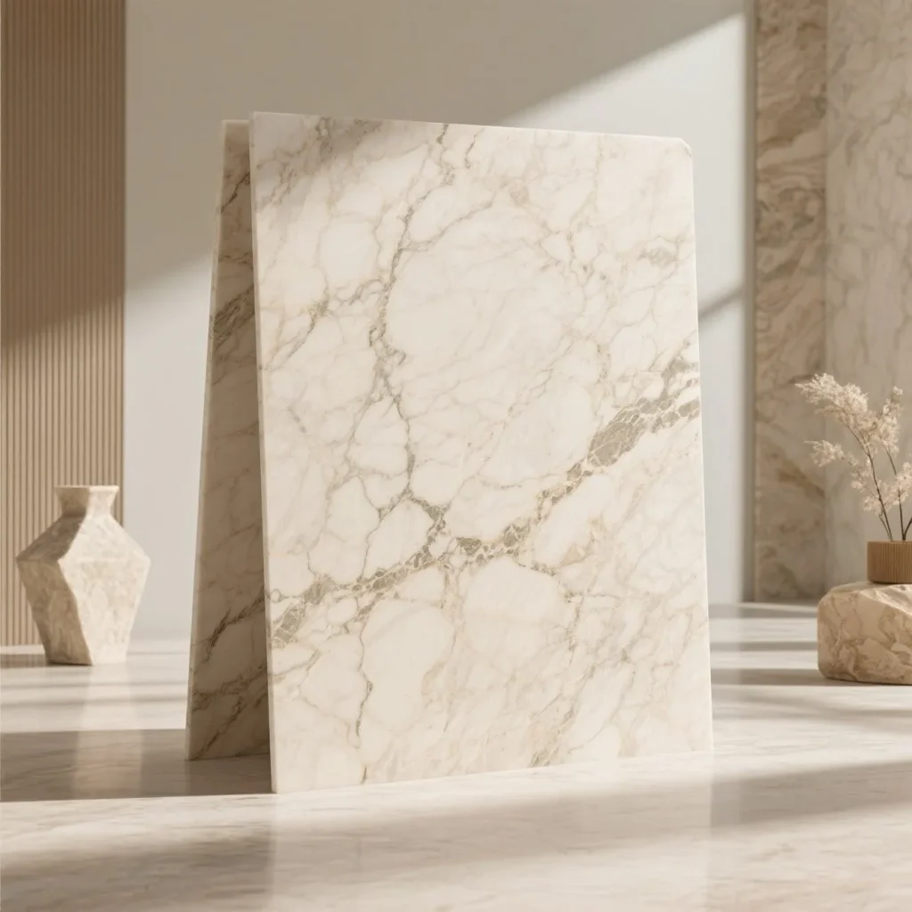 New beige marble