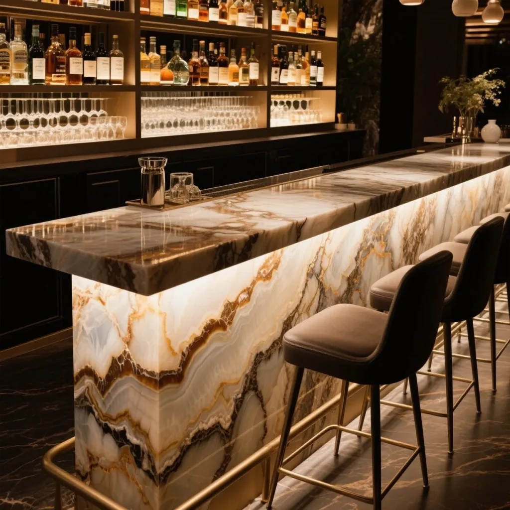 Onyx for bar tops