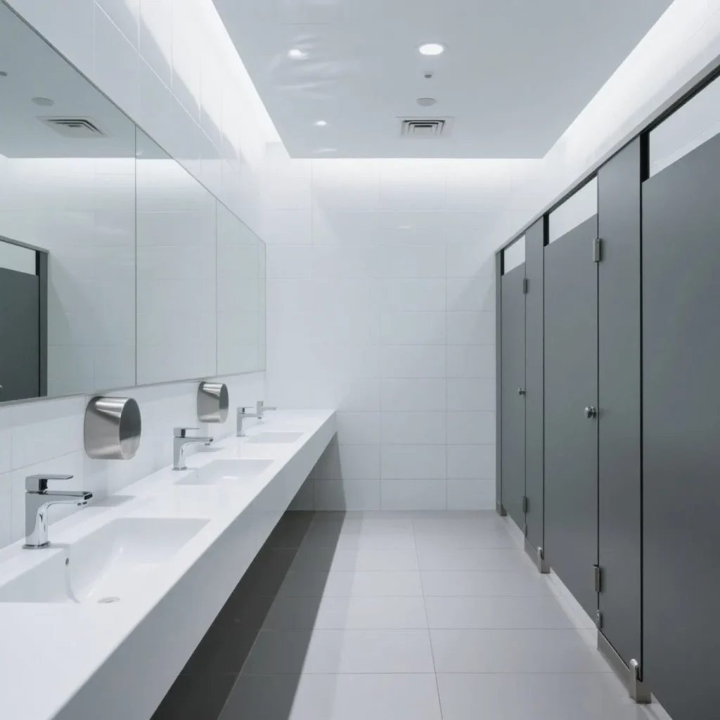 Public bathroom hardware