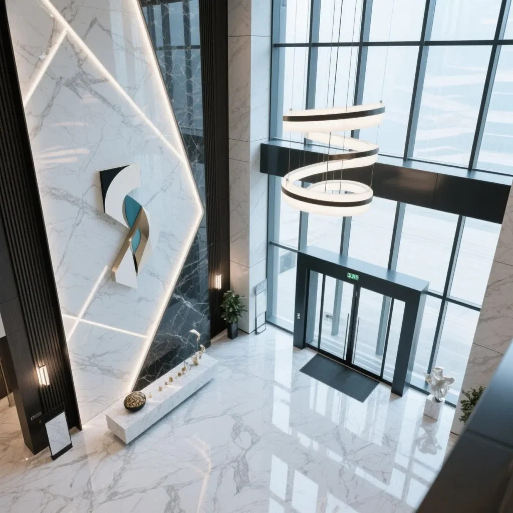 Quartz for commercial spaces