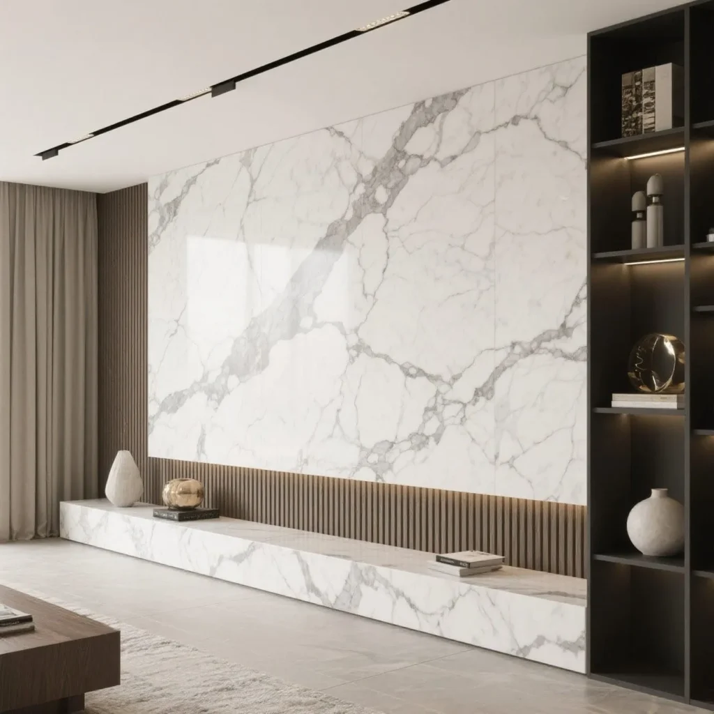 Quartz for feature walls