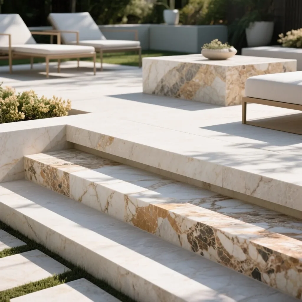 Quartzite for outdoor spaces