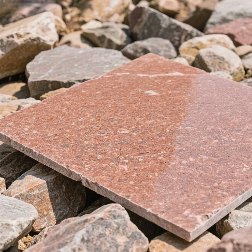 Red granite