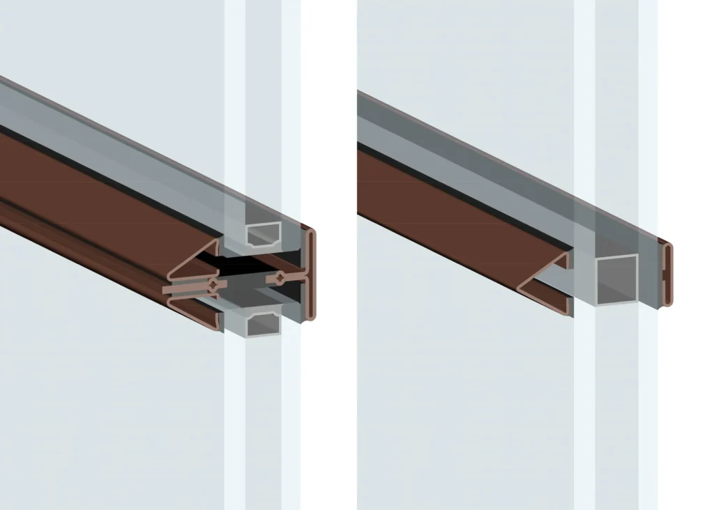 Simulated divided lites fine mesh screen window