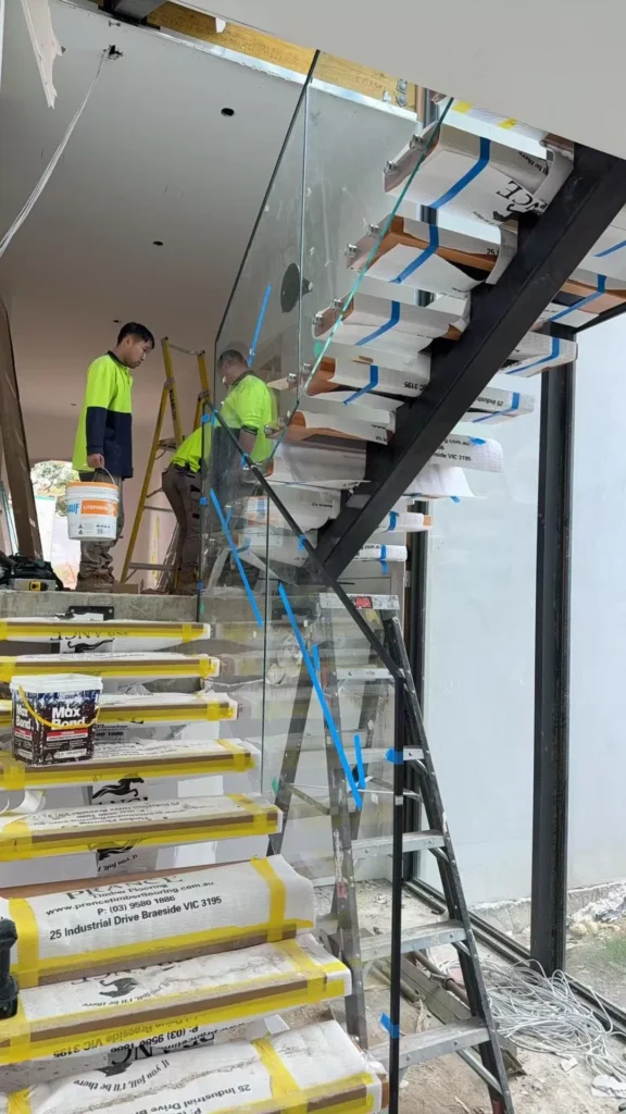 Steps to custom glass stairs (2)