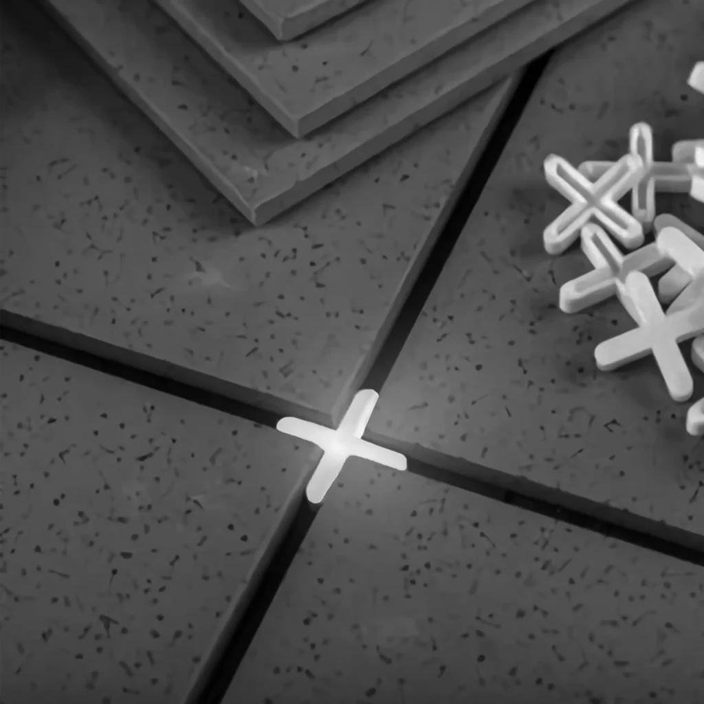 Tile spacer mockup choosing grout width