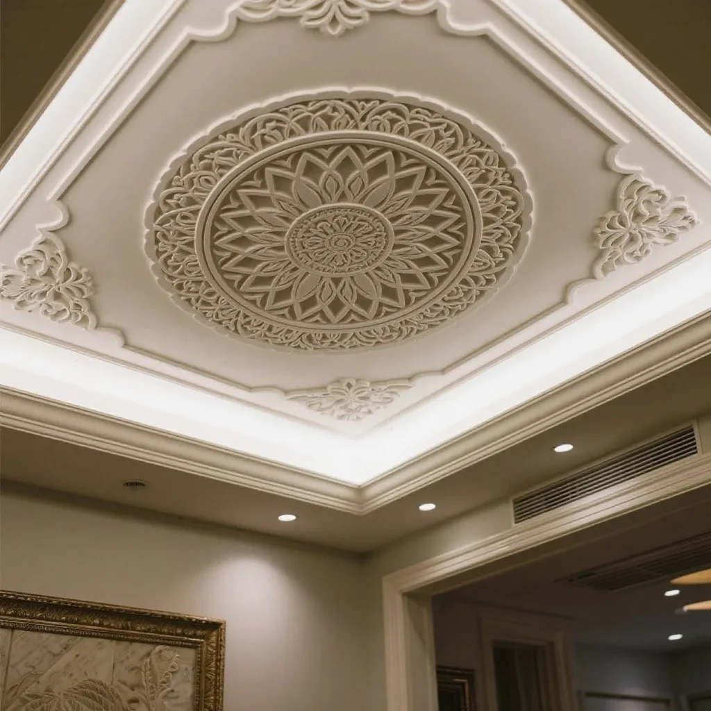 Waterjet medallions for ceilings