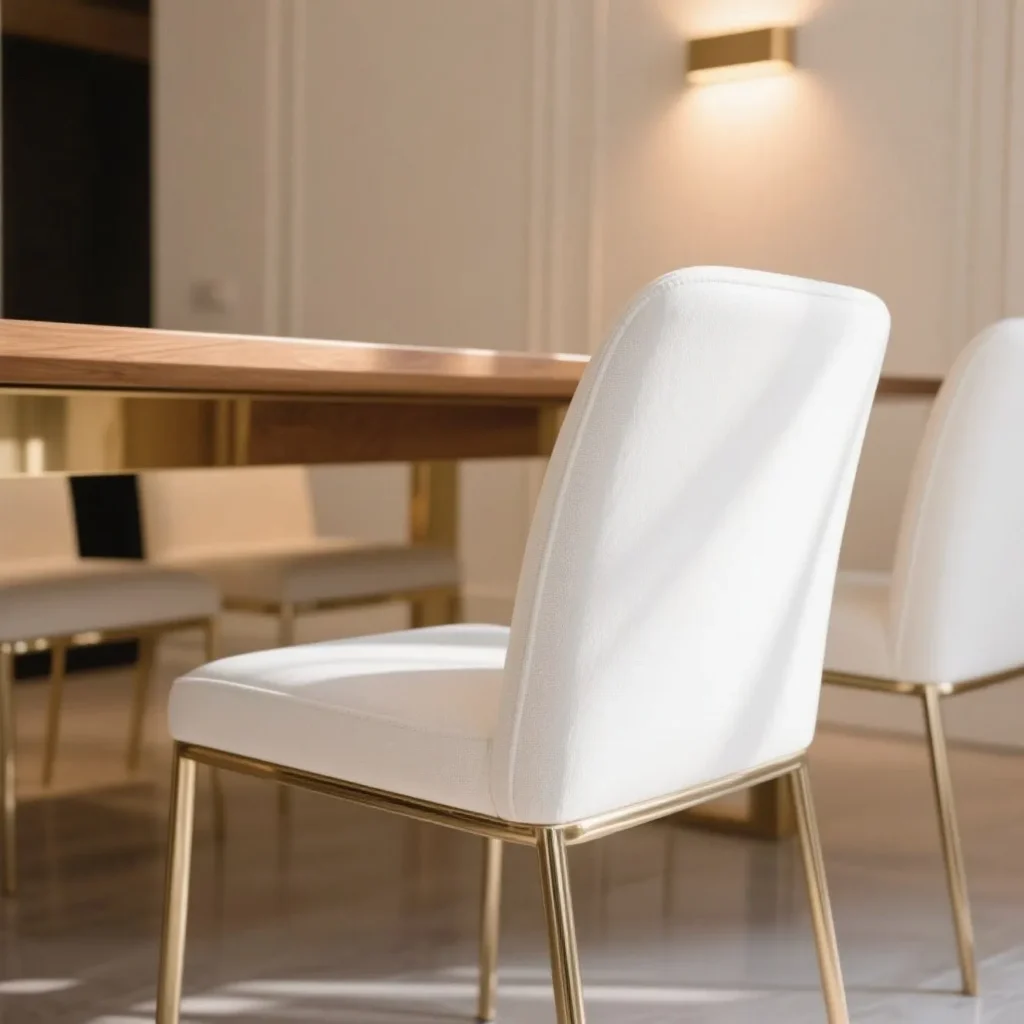 White dining chair