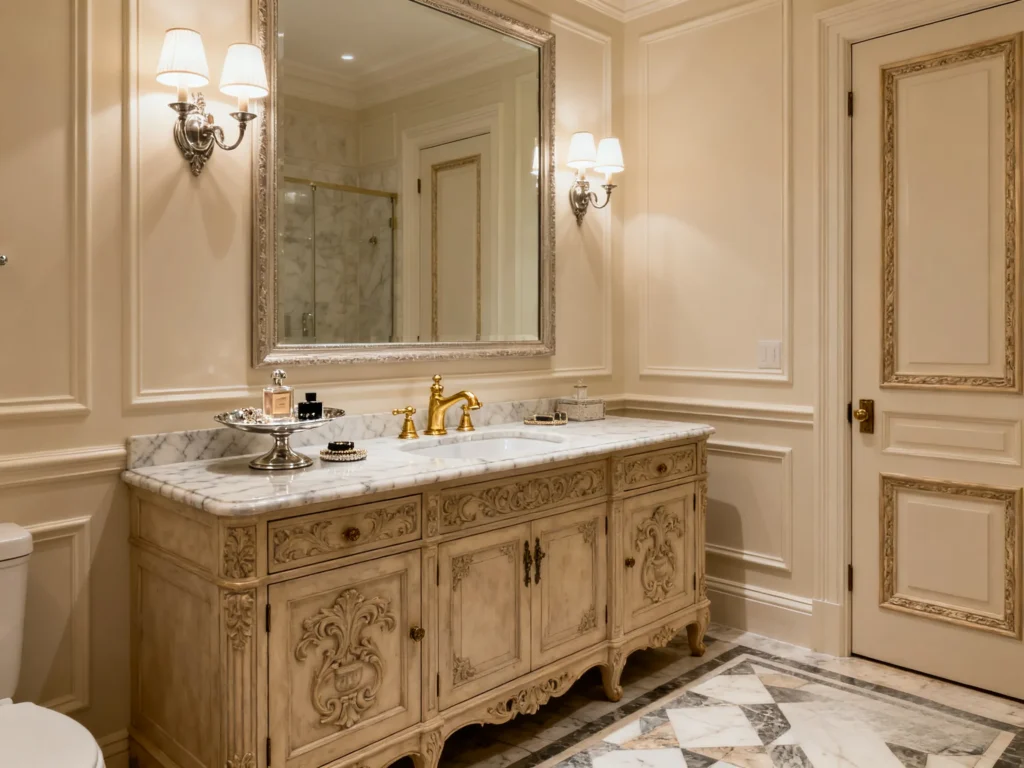 Antique bathroom cabinet