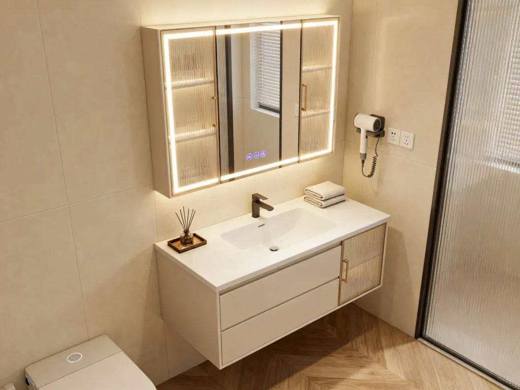 Bathroom cabinet mirror