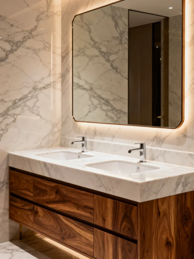 Bathroom mirror size