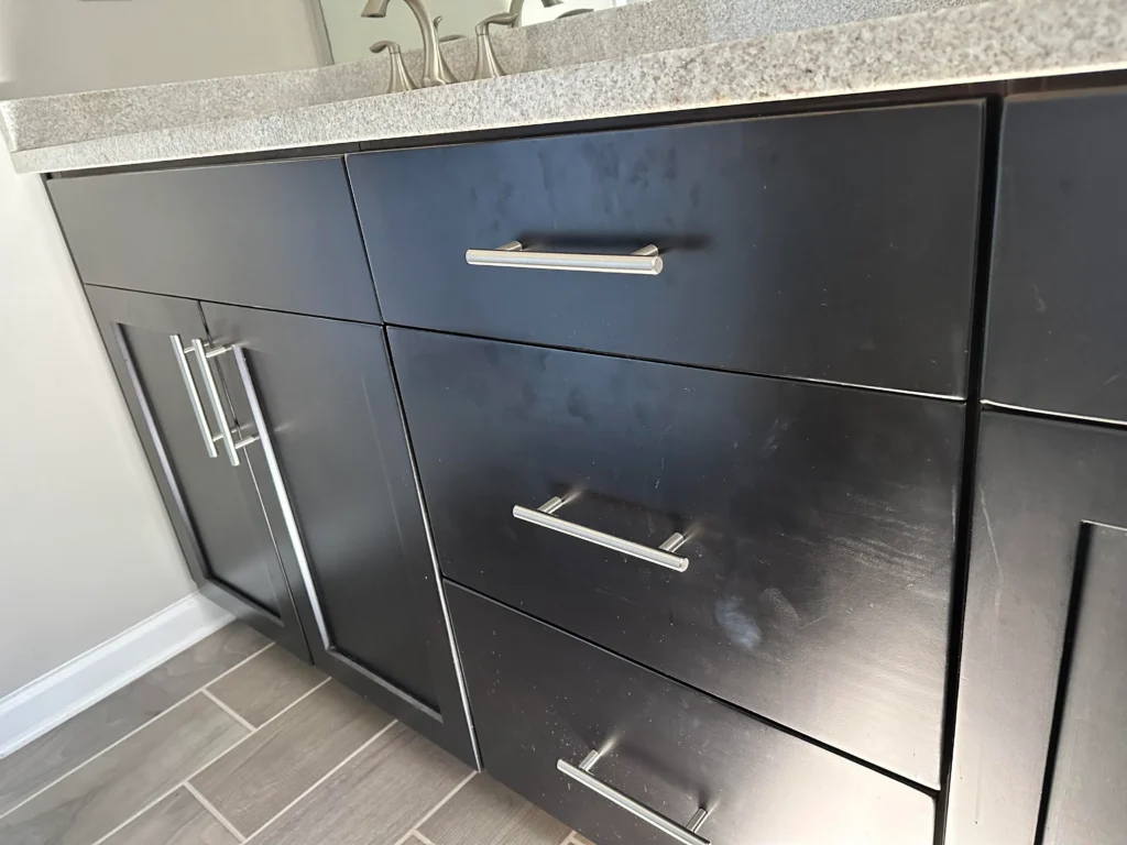 Cleaning fingerprints painted kitchen cabinet