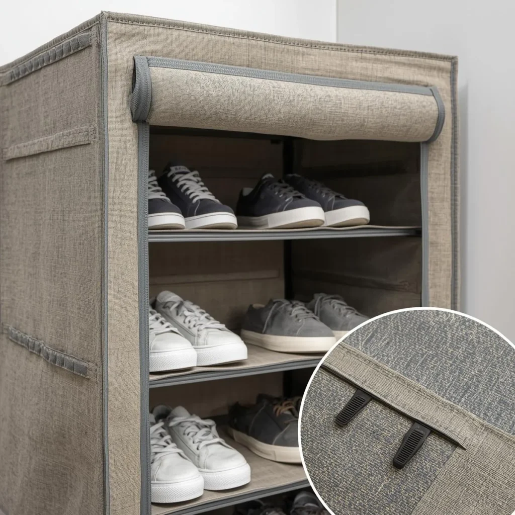 Fabric shoe cabinet