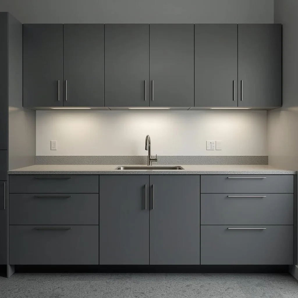 Garage sink cabinet