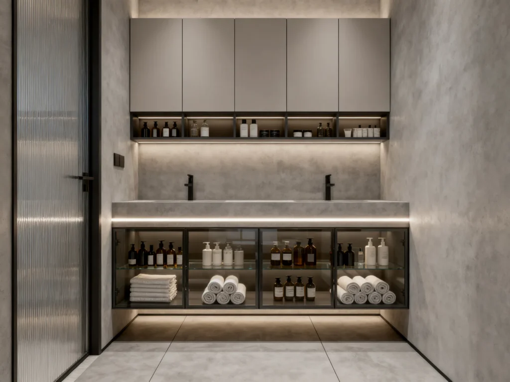Hanging bathroom cabinet